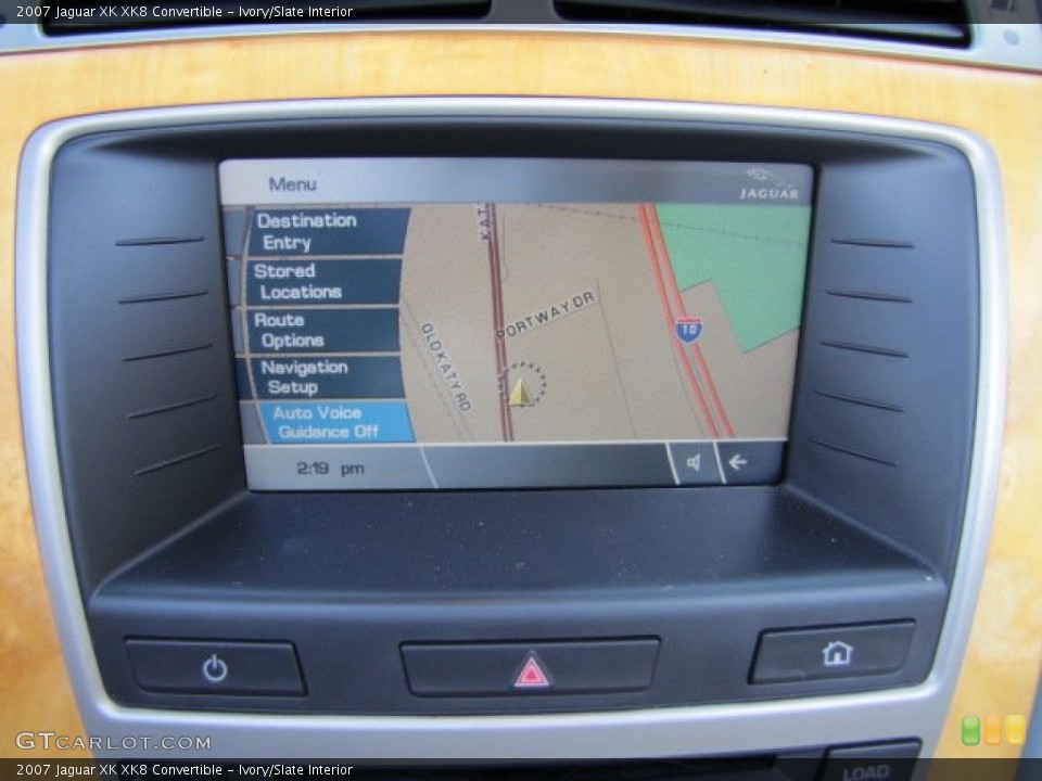 Ivory/Slate Interior Navigation for the 2007 Jaguar XK XK8 Convertible #87795566