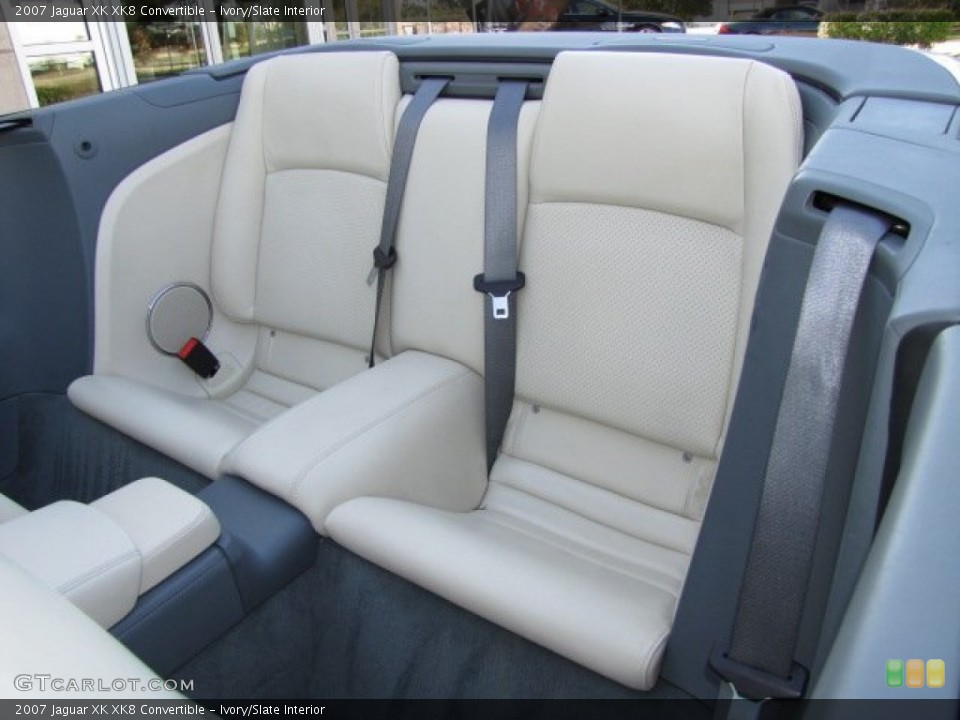 Ivory/Slate Interior Rear Seat for the 2007 Jaguar XK XK8 Convertible #87795655