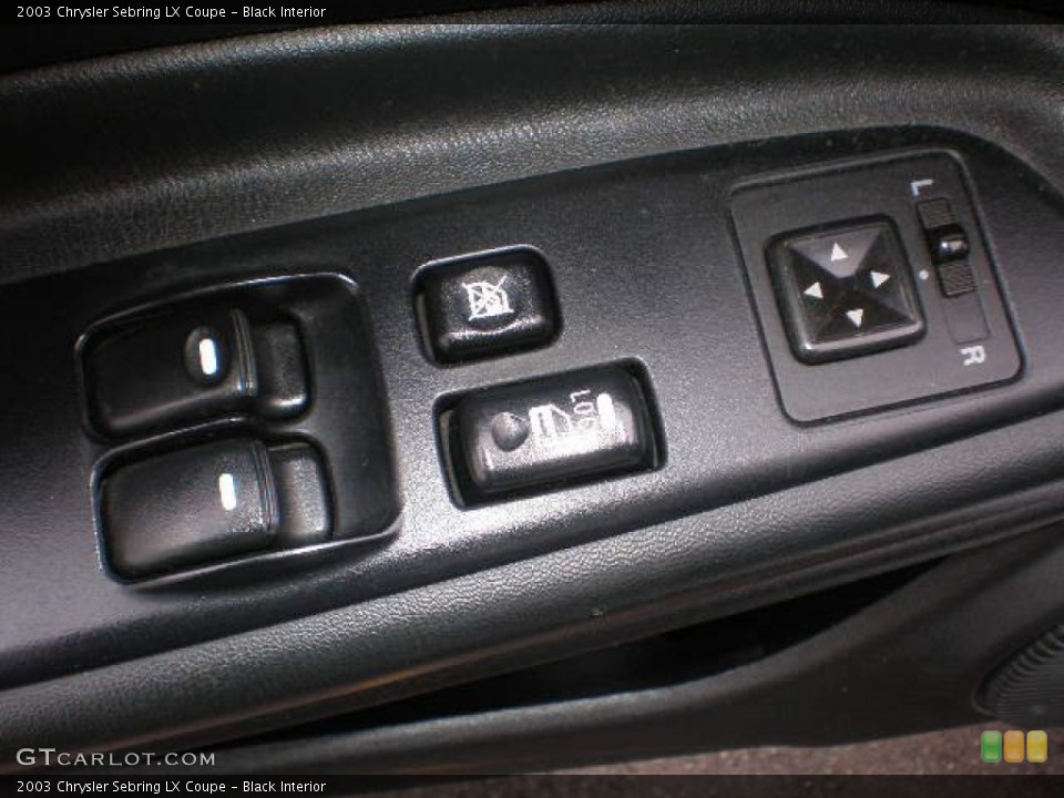 Black Interior Controls for the 2003 Chrysler Sebring LX Coupe #87801749