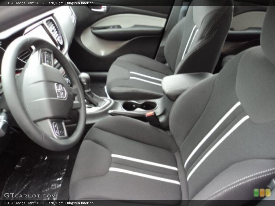 Black/Light Tungsten Interior Front Seat for the 2014 Dodge Dart SXT #87804571