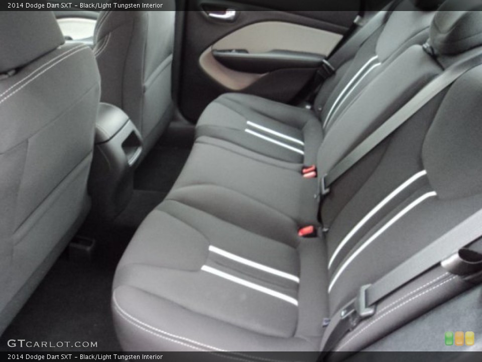 Black/Light Tungsten Interior Rear Seat for the 2014 Dodge Dart SXT #87804634