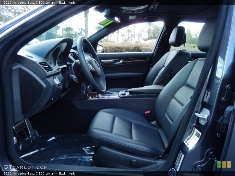 Black Interior Front Seat for the 2010 Mercedes-Benz C 300 Luxury #87810253