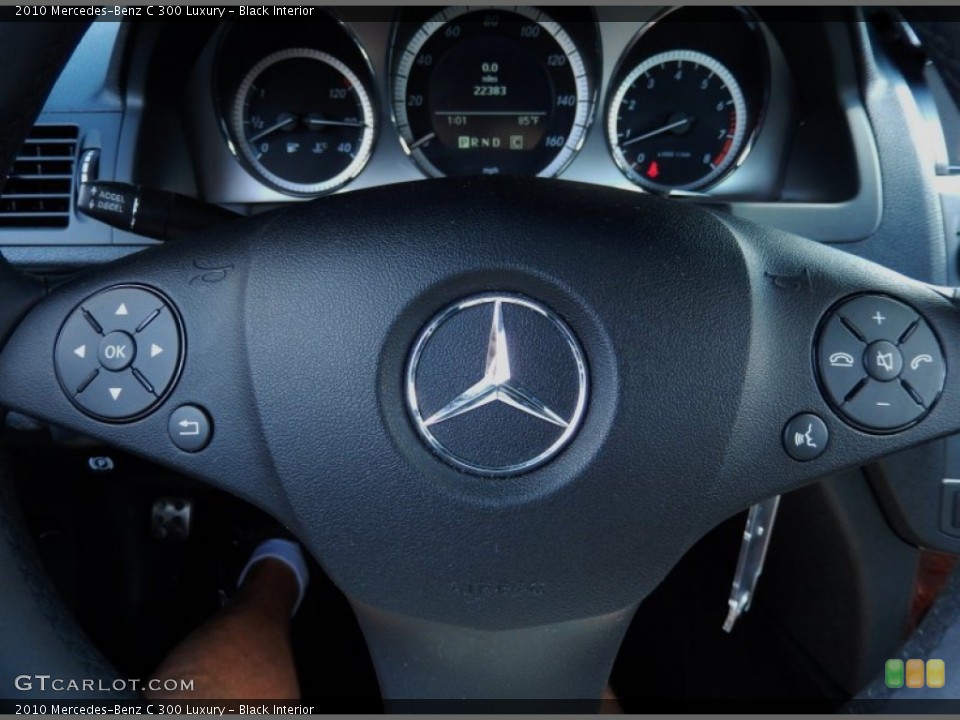 Black Interior Controls for the 2010 Mercedes-Benz C 300 Luxury #87810496