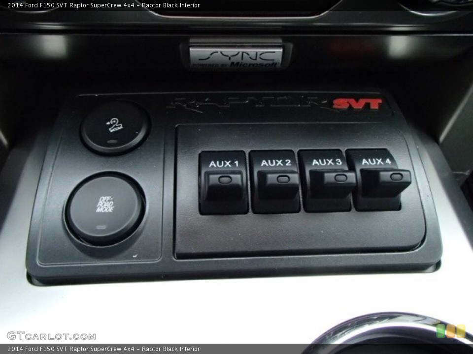 Raptor Black Interior Controls for the 2014 Ford F150 SVT Raptor SuperCrew 4x4 #87812656