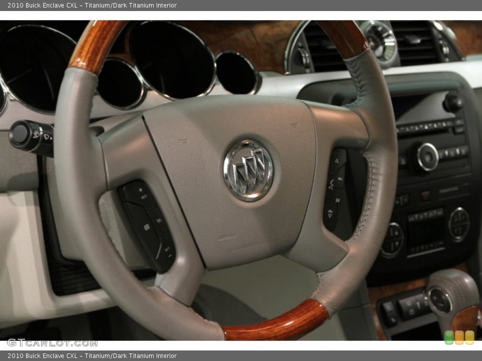Titanium/Dark Titanium Interior Steering Wheel for the 2010 Buick Enclave CXL #87813013