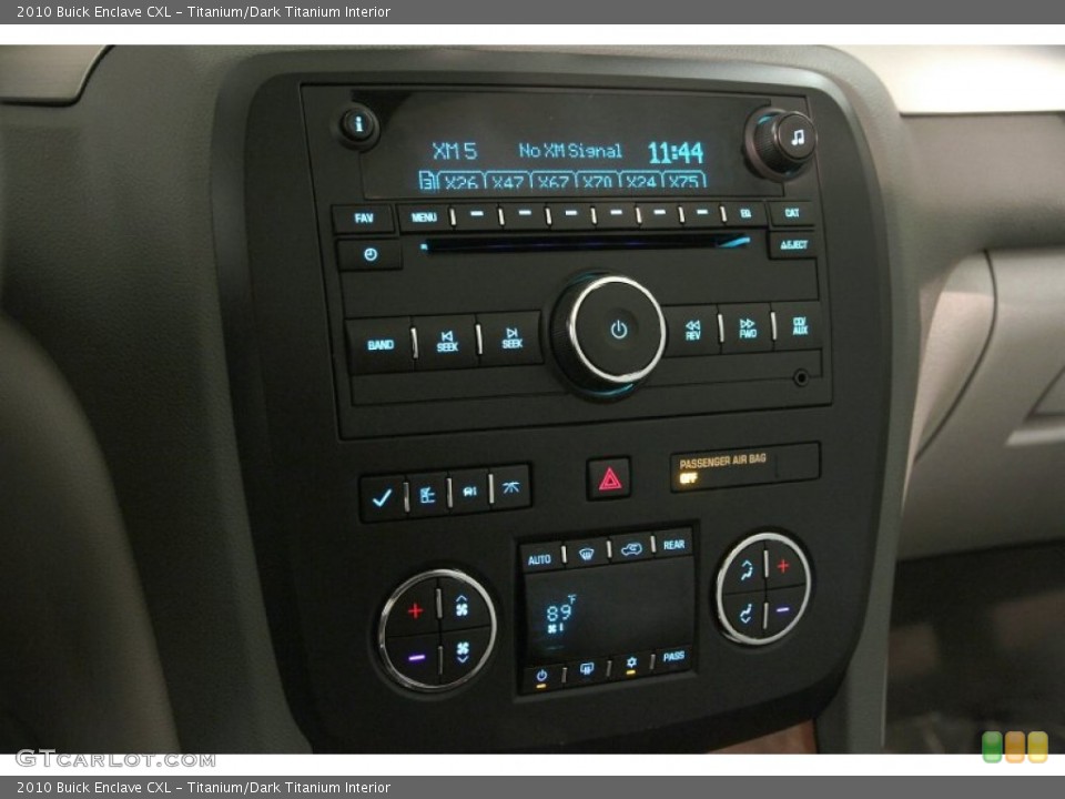 Titanium/Dark Titanium Interior Controls for the 2010 Buick Enclave CXL #87813095