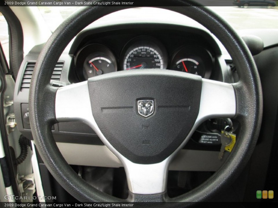 Dark Slate Gray/Light Shale Interior Steering Wheel for the 2009 Dodge Grand Caravan Cargo Van #87825983