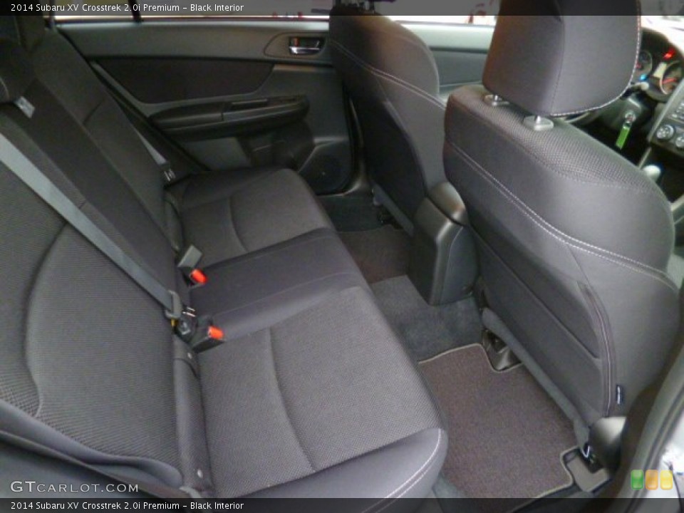 Black Interior Rear Seat for the 2014 Subaru XV Crosstrek 2.0i Premium #87826667