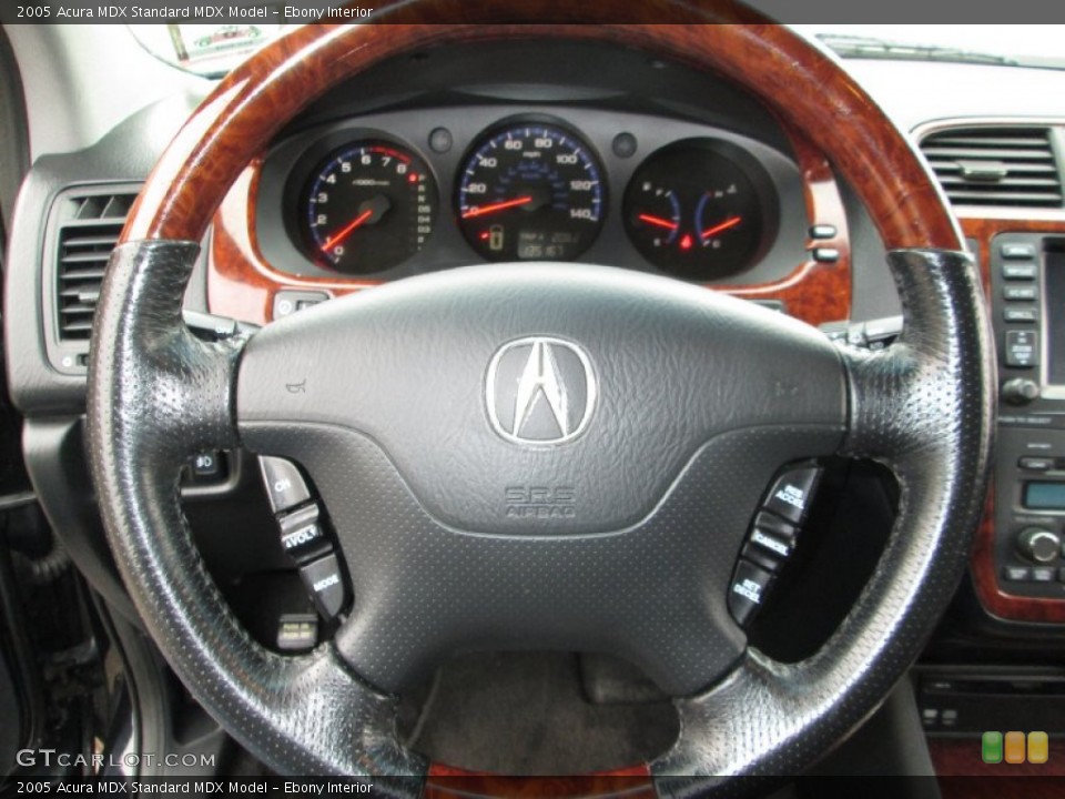 Ebony Interior Steering Wheel for the 2005 Acura MDX  #87826892