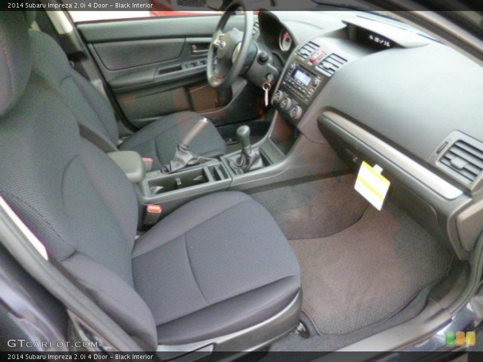 Black Interior Front Seat for the 2014 Subaru Impreza 2.0i 4 Door #87827942