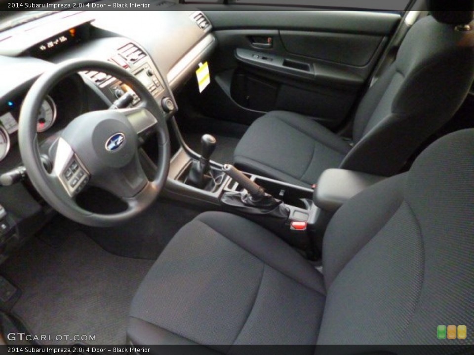 Black Interior Prime Interior for the 2014 Subaru Impreza 2.0i 4 Door #87828062
