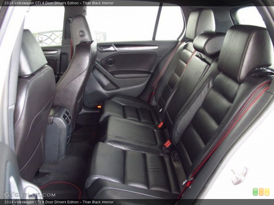 Titan Black Interior Rear Seat for the 2014 Volkswagen GTI 4 Door Drivers Edition #87830192