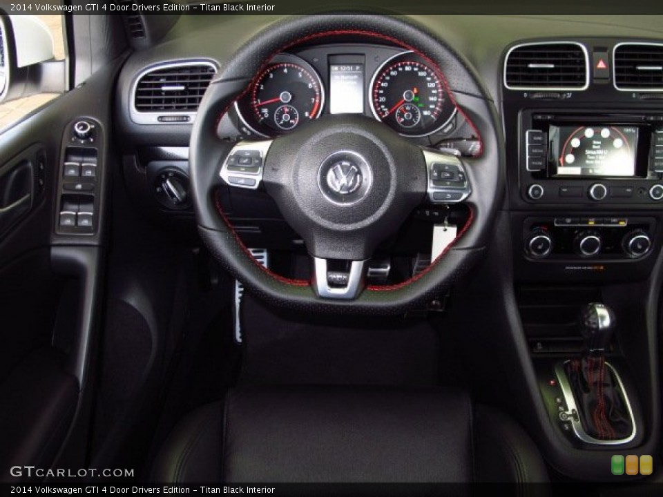 Titan Black Interior Steering Wheel for the 2014 Volkswagen GTI 4 Door Drivers Edition #87830204