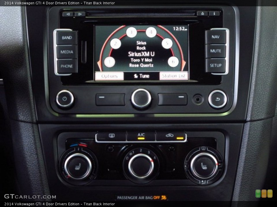 Titan Black Interior Controls for the 2014 Volkswagen GTI 4 Door Drivers Edition #87830339