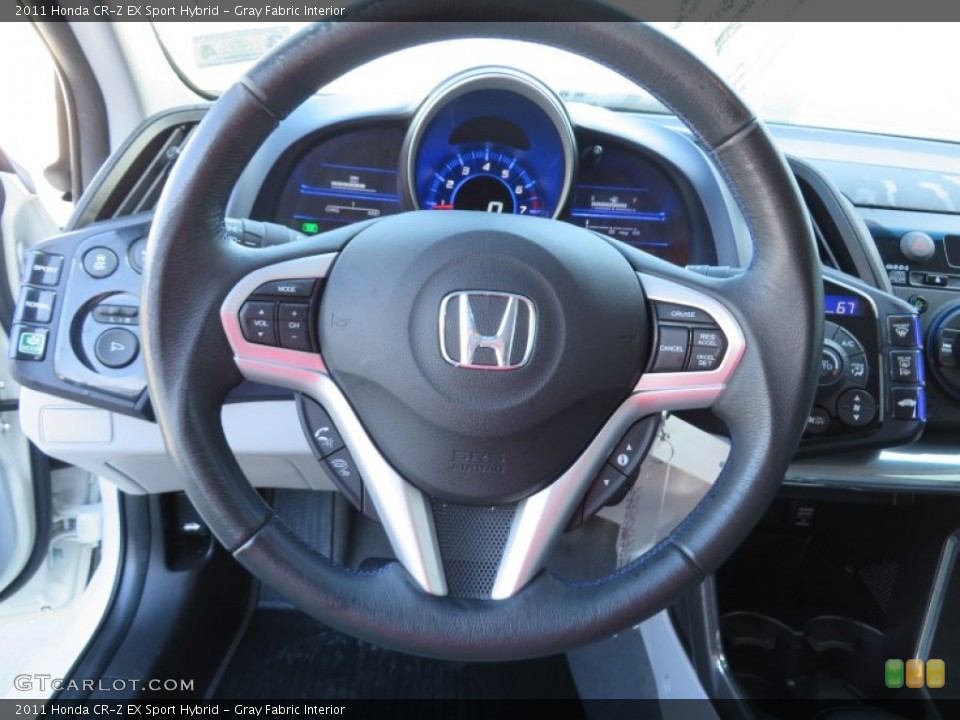 Gray Fabric Interior Steering Wheel for the 2011 Honda CR-Z EX Sport Hybrid #87832025