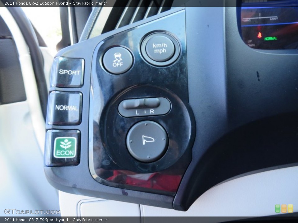 Gray Fabric Interior Controls for the 2011 Honda CR-Z EX Sport Hybrid #87832103