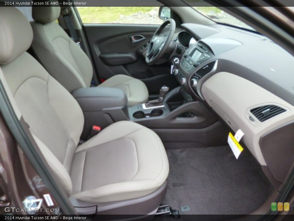 Beige Interior Front Seat for the 2014 Hyundai Tucson SE AWD #87836164