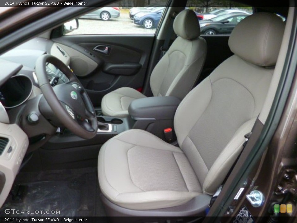 Beige Interior Front Seat for the 2014 Hyundai Tucson SE AWD #87836267