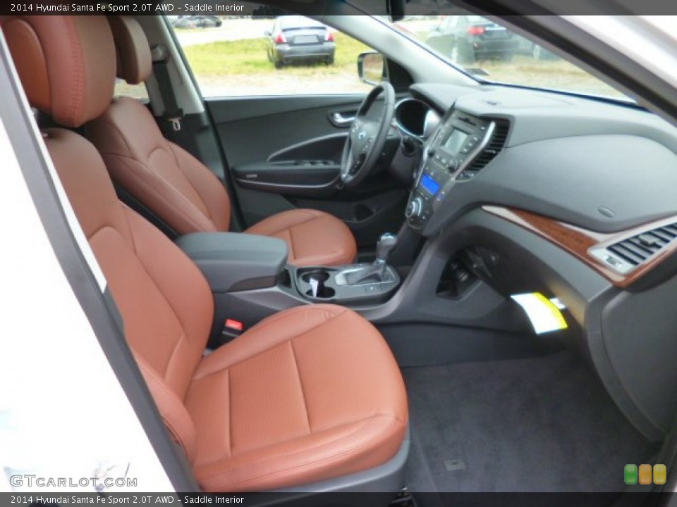 Saddle Interior Front Seat for the 2014 Hyundai Santa Fe Sport 2.0T AWD #87838409