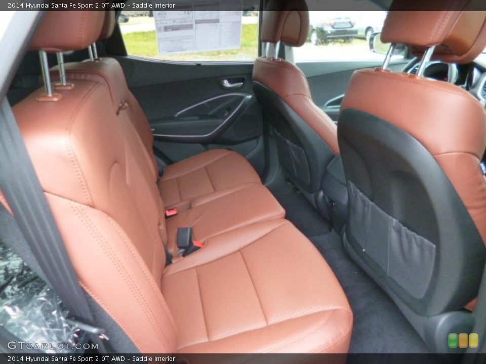 Saddle Interior Rear Seat for the 2014 Hyundai Santa Fe Sport 2.0T AWD #87838430