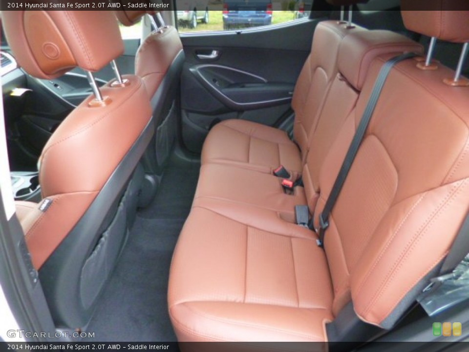 Saddle Interior Rear Seat for the 2014 Hyundai Santa Fe Sport 2.0T AWD #87838475