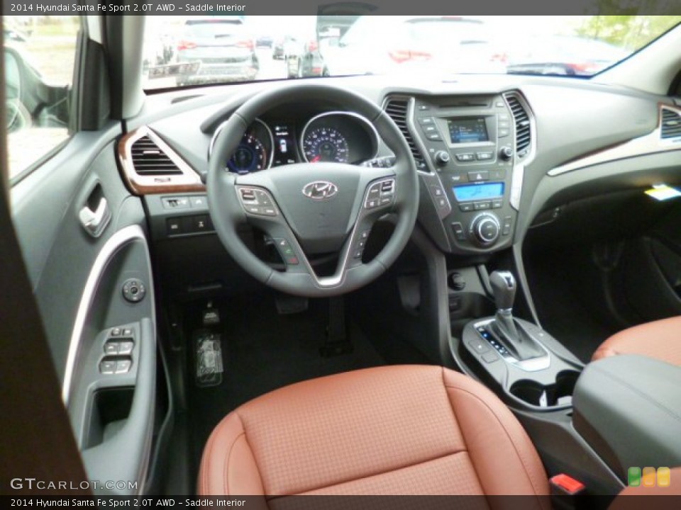 Saddle Interior Prime Interior for the 2014 Hyundai Santa Fe Sport 2.0T AWD #87838496