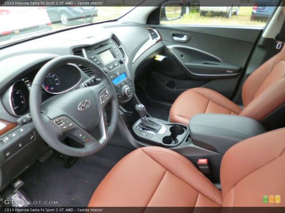 Saddle Interior Prime Interior for the 2014 Hyundai Santa Fe Sport 2.0T AWD #87838548