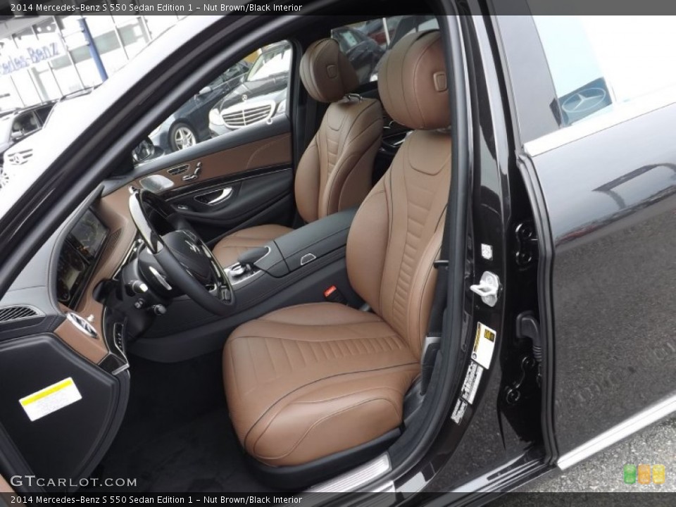 Nut Brown/Black Interior Front Seat for the 2014 Mercedes-Benz S 550 Sedan Edition 1 #87839081