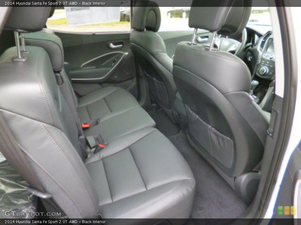 Black Interior Rear Seat for the 2014 Hyundai Santa Fe Sport 2.0T AWD #87839360