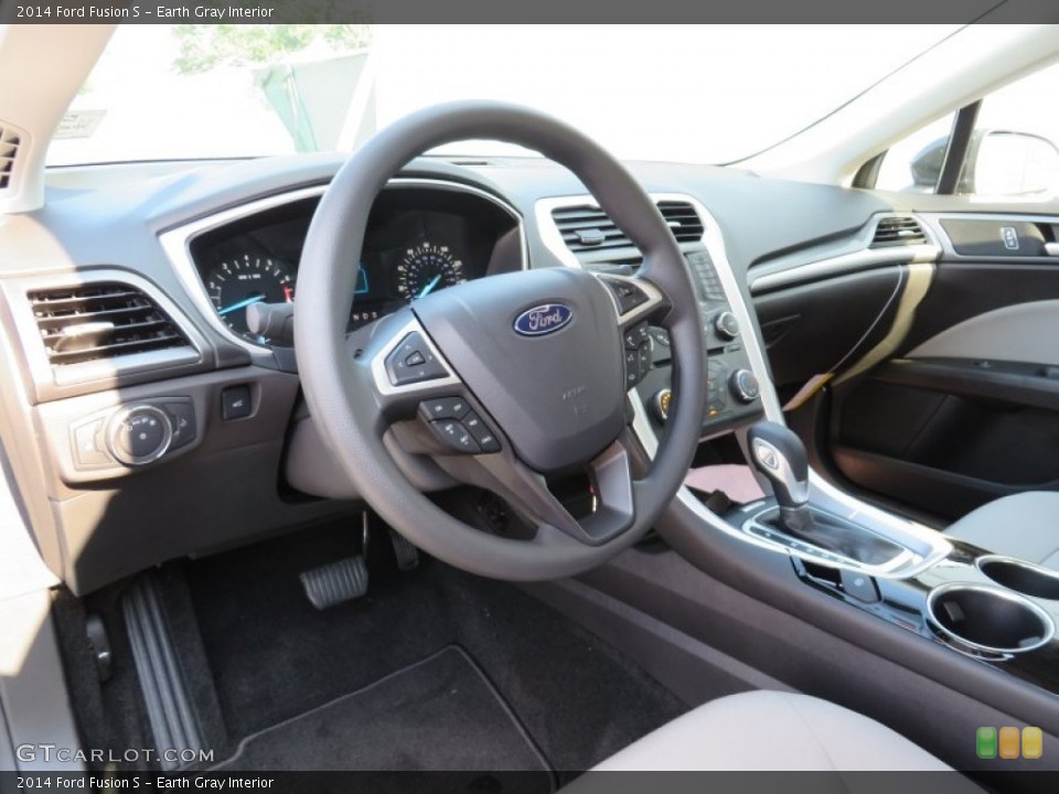 Earth Gray Interior Prime Interior for the 2014 Ford Fusion S #87843581