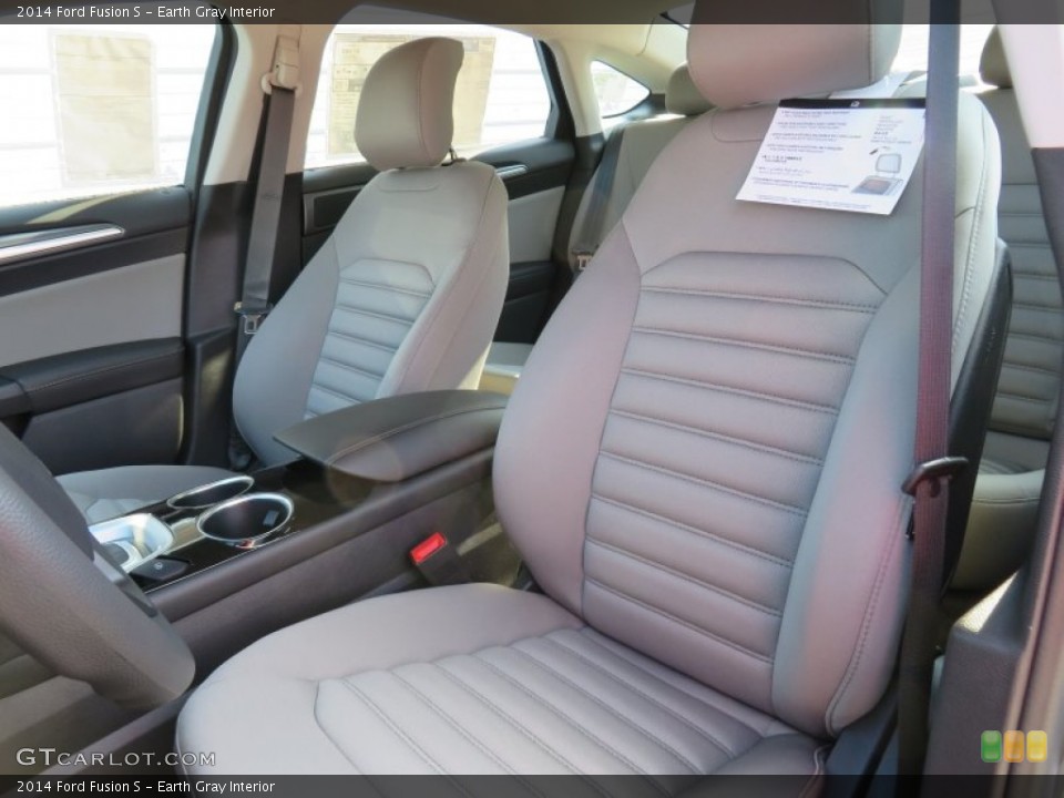 Earth Gray Interior Front Seat for the 2014 Ford Fusion S #87843605