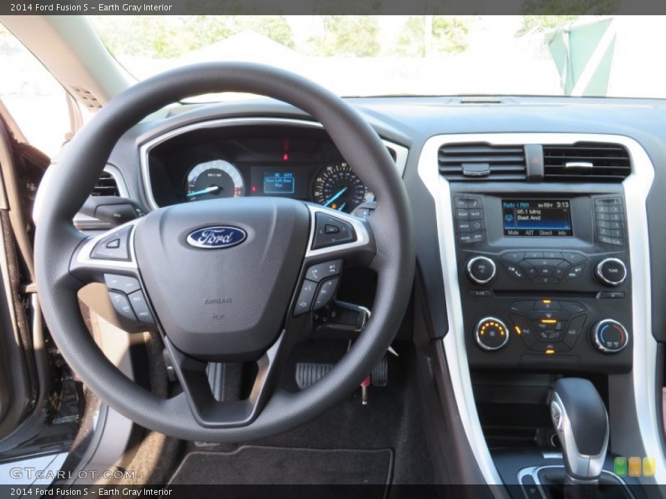 Earth Gray Interior Dashboard for the 2014 Ford Fusion S #87843656