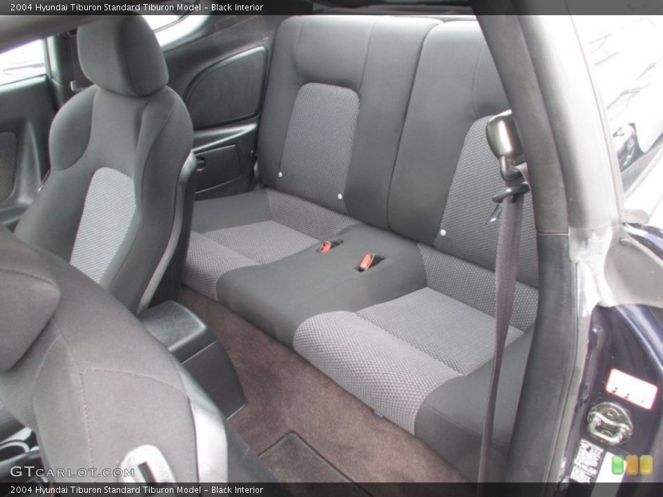 Black Interior Rear Seat for the 2004 Hyundai Tiburon  #87844517
