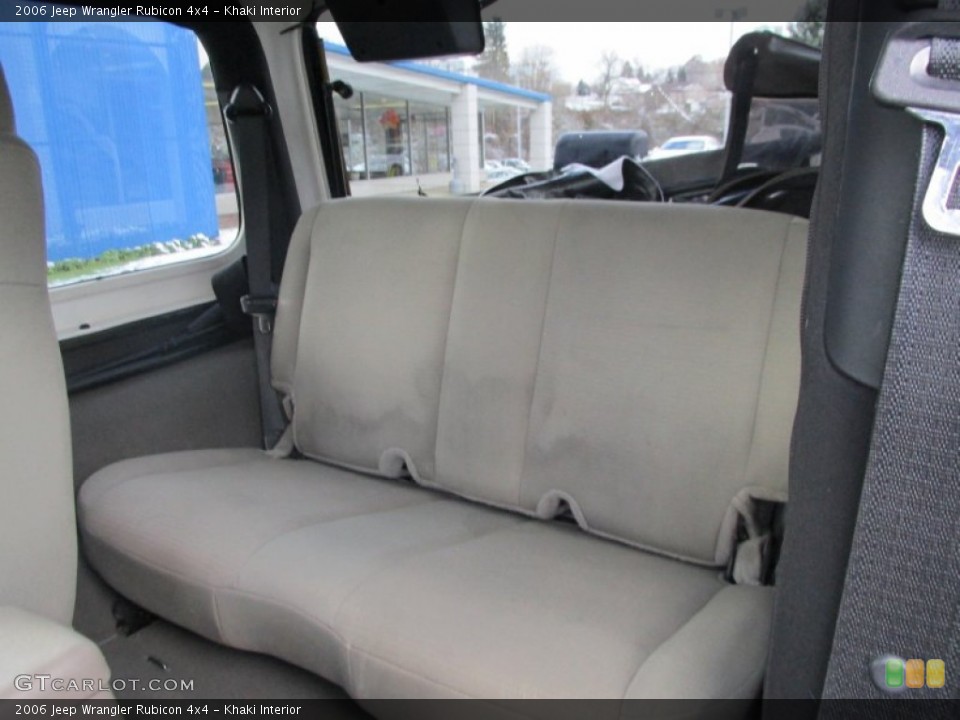 Khaki Interior Rear Seat for the 2006 Jeep Wrangler Rubicon 4x4 #87846973