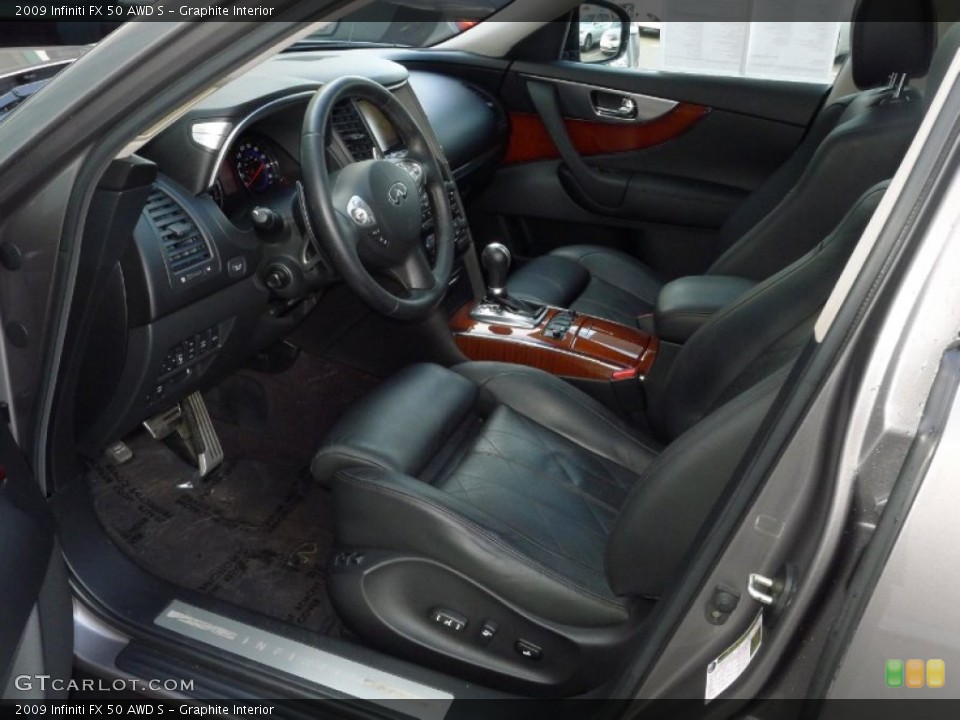 Graphite Interior Prime Interior for the 2009 Infiniti FX 50 AWD S #87849155