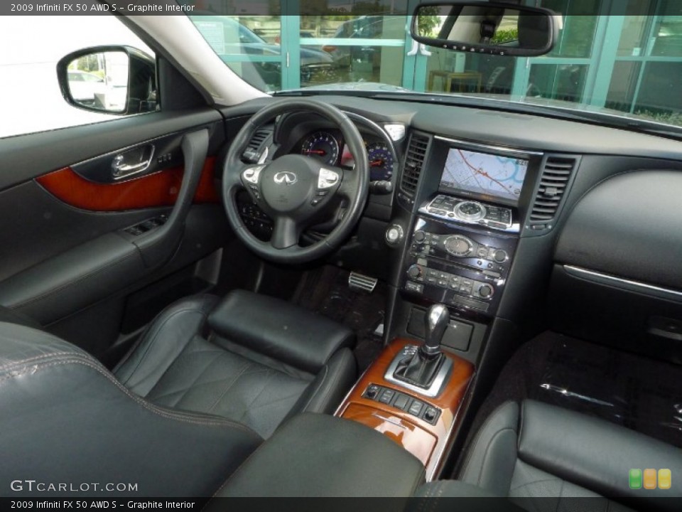 Graphite Interior Dashboard for the 2009 Infiniti FX 50 AWD S #87849302