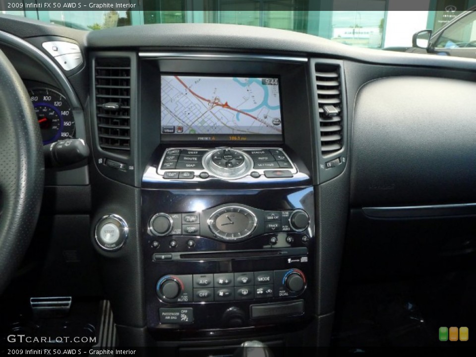 Graphite Interior Controls for the 2009 Infiniti FX 50 AWD S #87849458