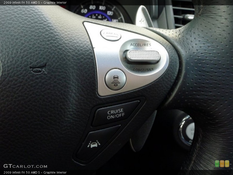 Graphite Interior Controls for the 2009 Infiniti FX 50 AWD S #87849509
