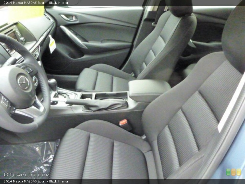 Black Interior Front Seat for the 2014 Mazda MAZDA6 Sport #87849917