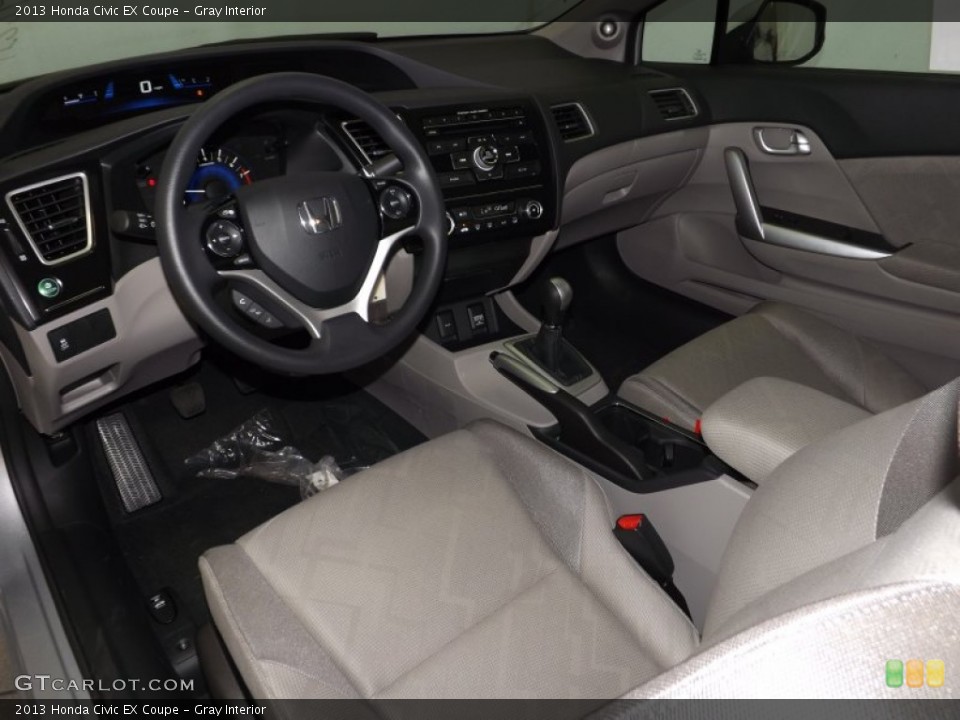Gray Interior Prime Interior for the 2013 Honda Civic EX Coupe #87849920