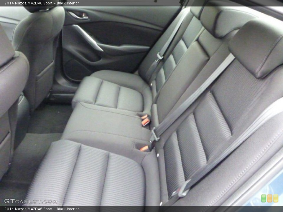 Black Interior Rear Seat for the 2014 Mazda MAZDA6 Sport #87849941