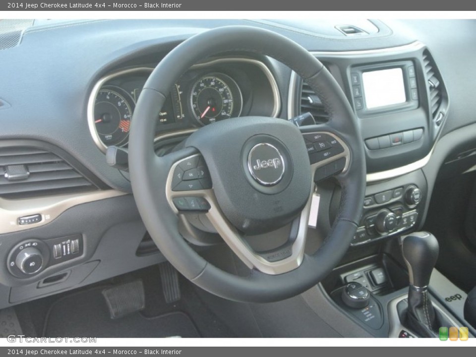 Morocco - Black Interior Steering Wheel for the 2014 Jeep Cherokee Latitude 4x4 #87850769