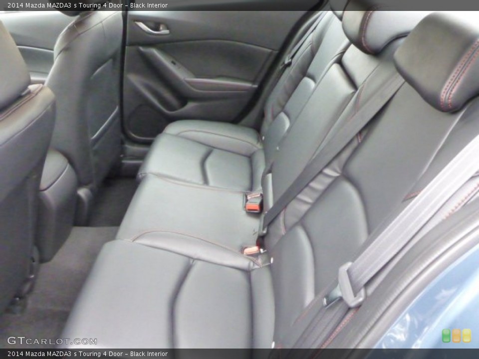 Black Interior Rear Seat for the 2014 Mazda MAZDA3 s Touring 4 Door #87850835