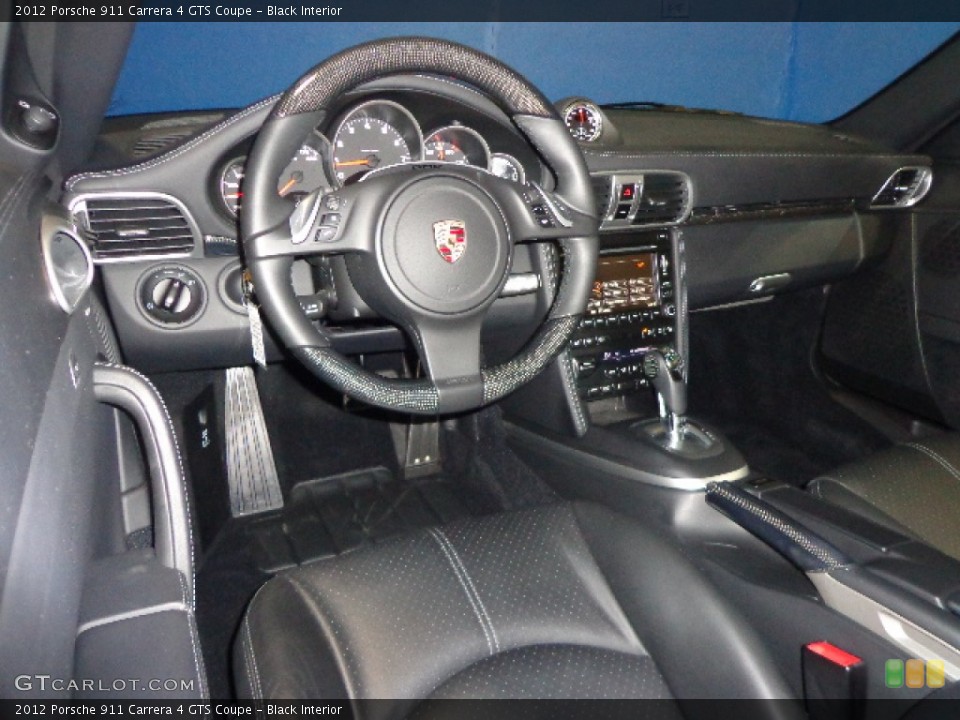 Black Interior Photo for the 2012 Porsche 911 Carrera 4 GTS Coupe #87851735