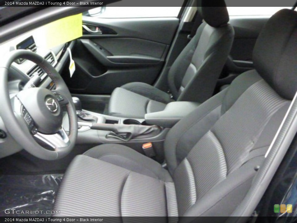 Black Interior Front Seat for the 2014 Mazda MAZDA3 i Touring 4 Door #87852566