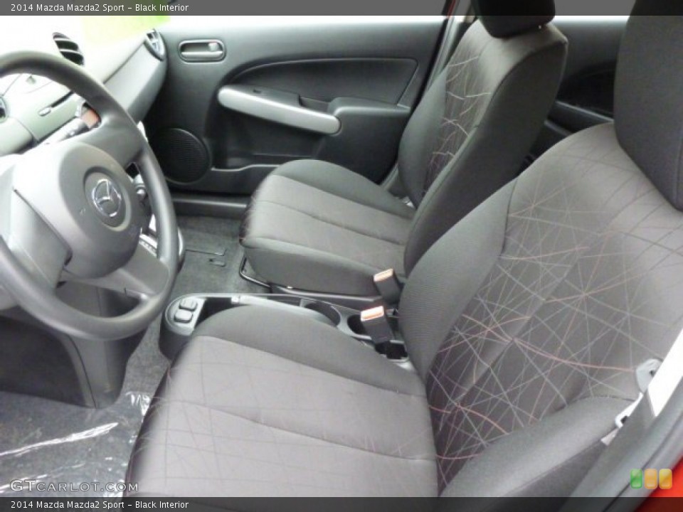 Black Interior Front Seat for the 2014 Mazda Mazda2 Sport #87853427