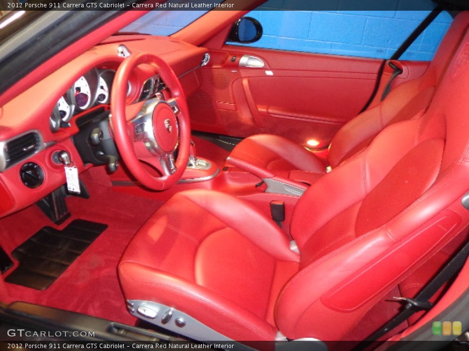 Carrera Red Natural Leather Interior Prime Interior for the 2012 Porsche 911 Carrera GTS Cabriolet #87853904
