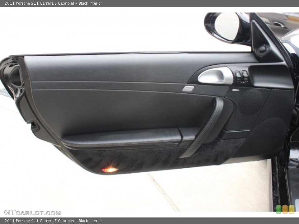 Black Interior Door Panel for the 2011 Porsche 911 Carrera S Cabriolet #87855758