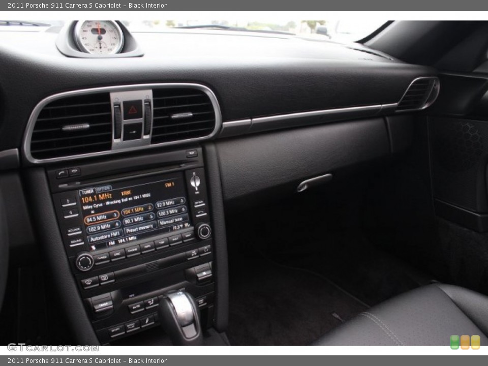 Black Interior Dashboard for the 2011 Porsche 911 Carrera S Cabriolet #87855830