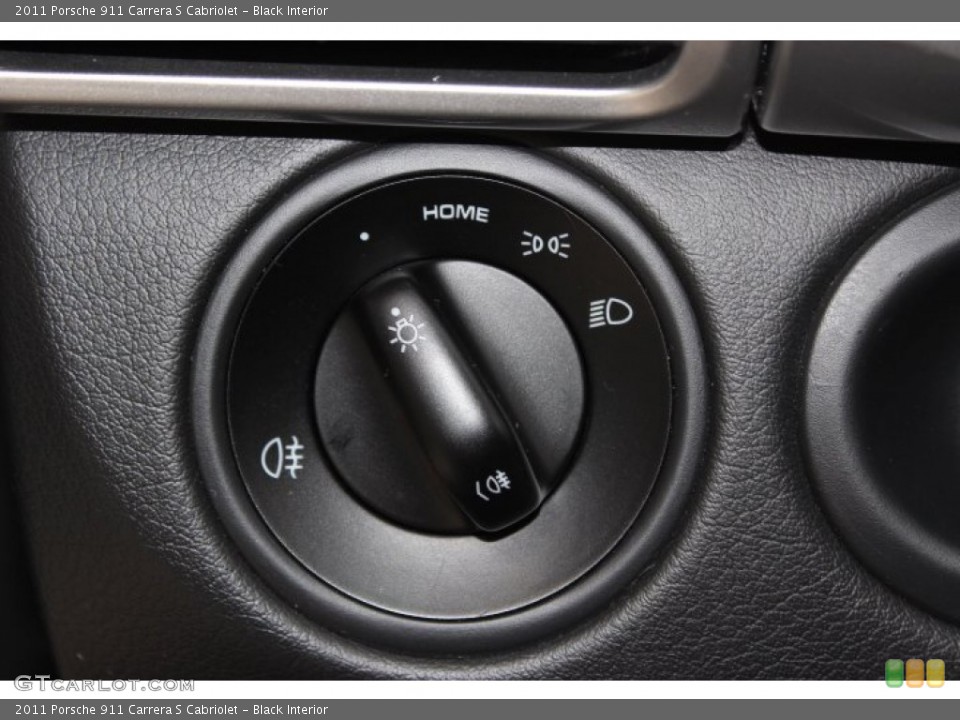 Black Interior Controls for the 2011 Porsche 911 Carrera S Cabriolet #87856079